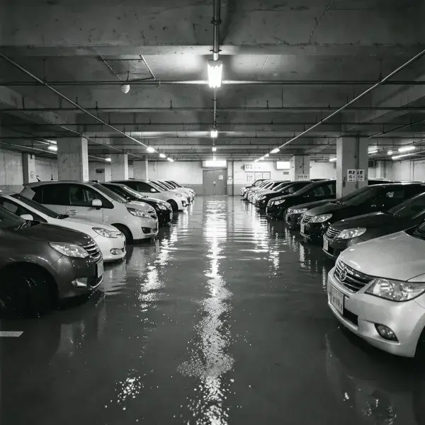 浸水現場